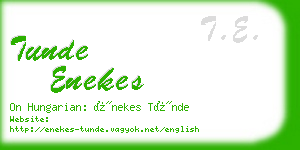 tunde enekes business card